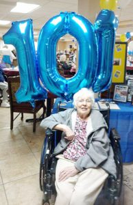 101st Birthday Celebration With a Resident at CedarWoods