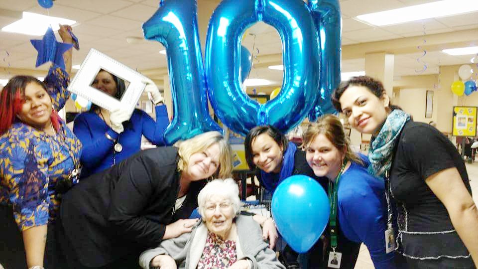 101st Birthday Celebration With a Resident at CedarWoods